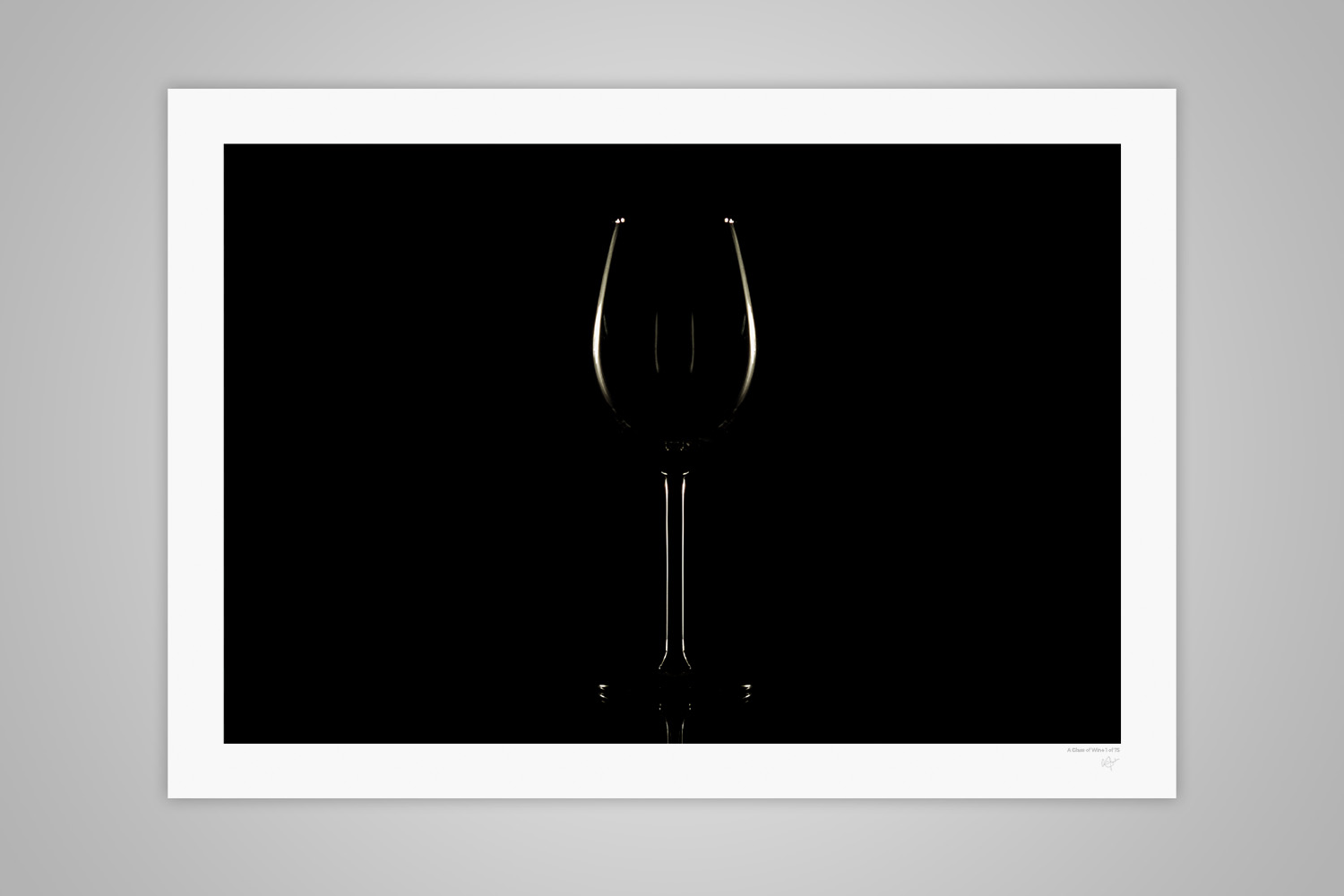 A Glass of Wine - Limited Edition Fine Art Print | RBarr