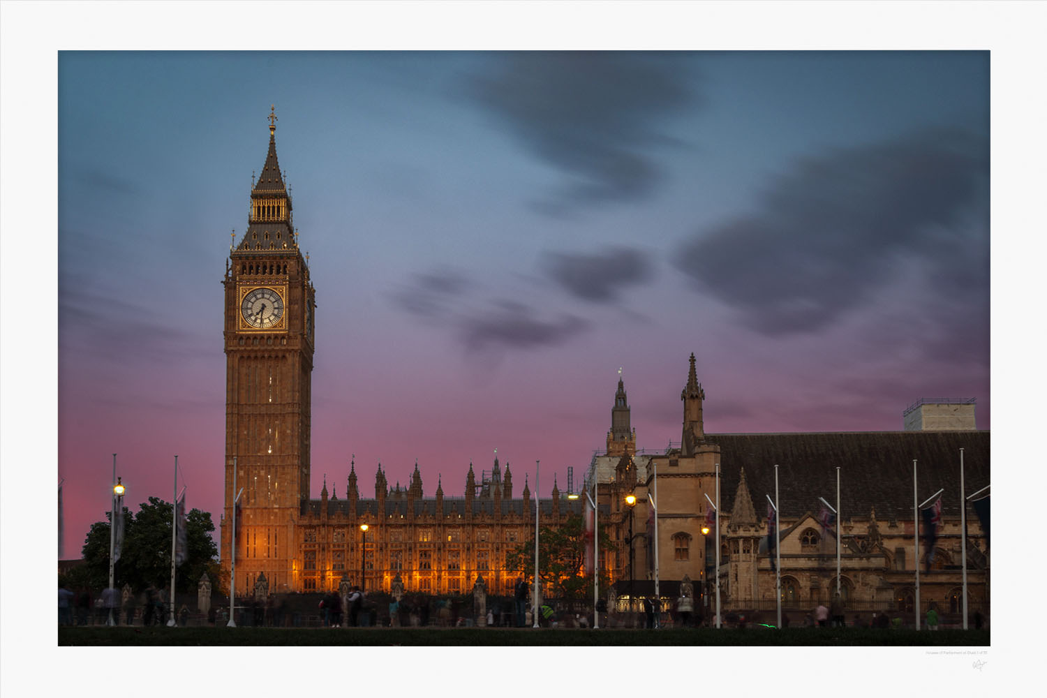 Houses of Parliament at Dusk - Limited Edition Print